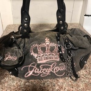Juicy couture velour bag